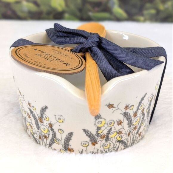 NWT Demdaco 'Enjoy Every Moment' Appetizer Bowl with Spoon - Picture 6 of 12